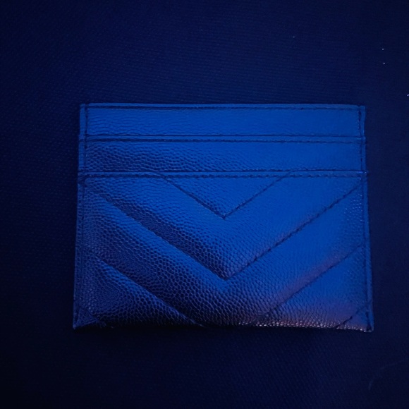 YSL Black Chevron Card Holder - Picture 3 of 10